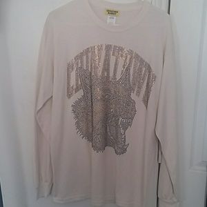 Long sleeve studded shirt